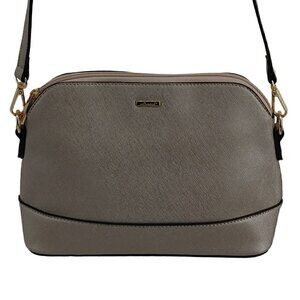 LOVEVOOK Silver Synthetic Saffiano Leather Small Dome Crossbody Good  Pre-Own